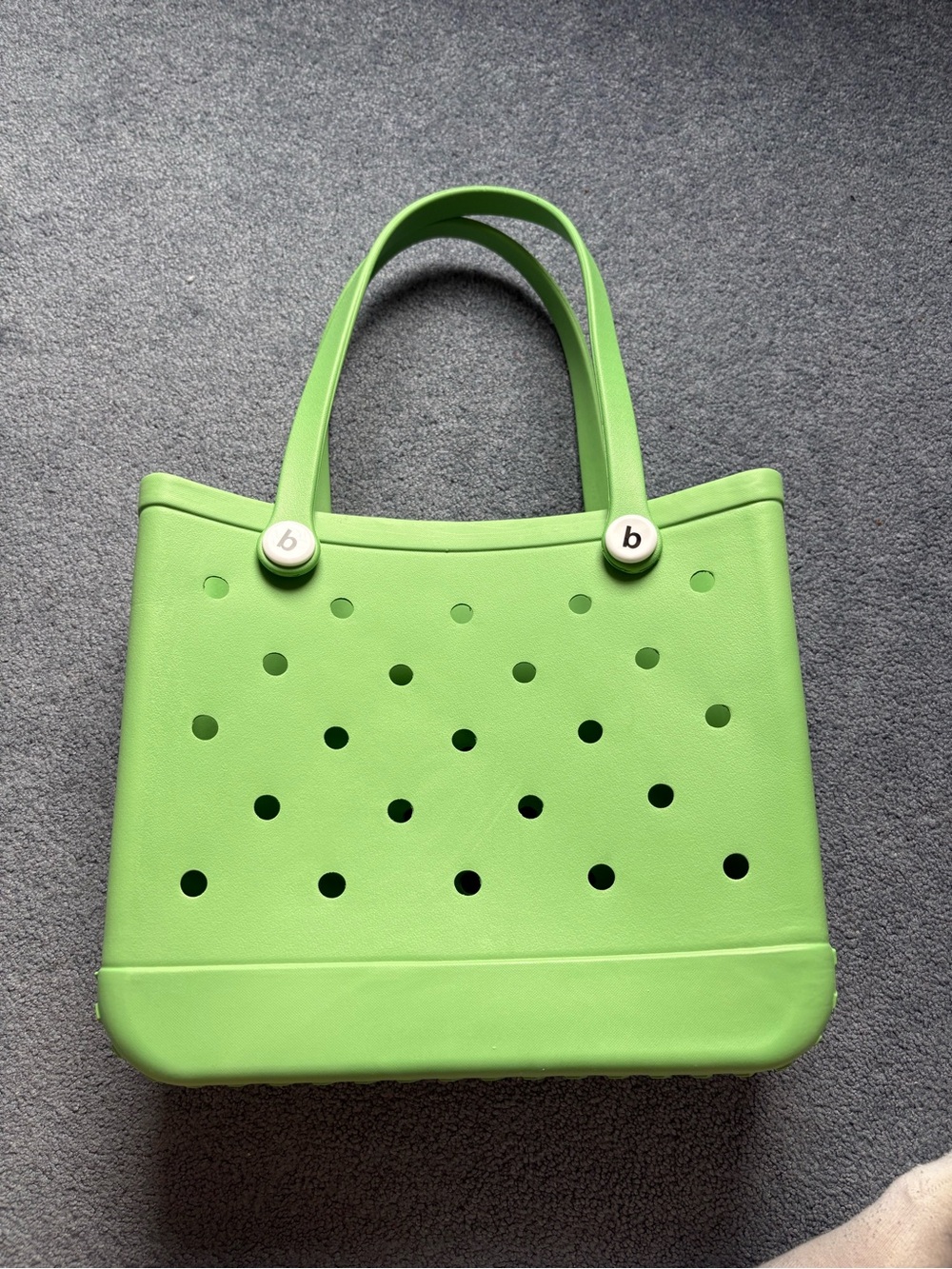 BOGG BAG M-Baby Lime Green Perforated Tote